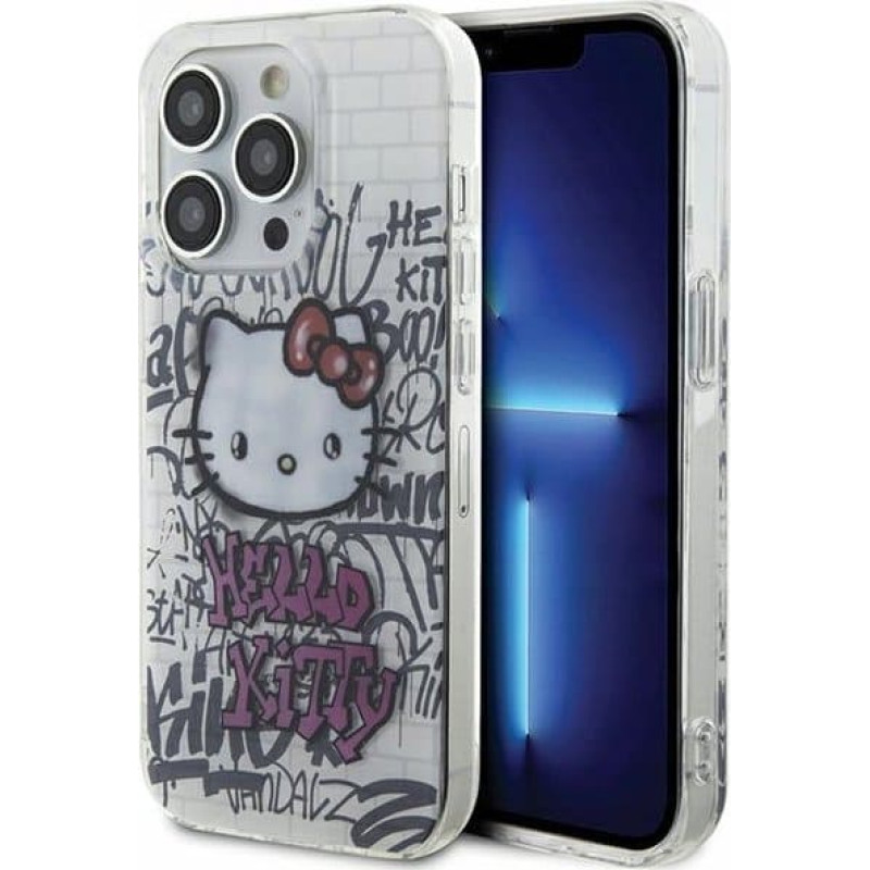 Sourcing Hello Kitty HKHCP13XHDGPHT iPhone 13 Pro Max 6.7" white/white hardcase IML Kitty On Bricks Graffiti