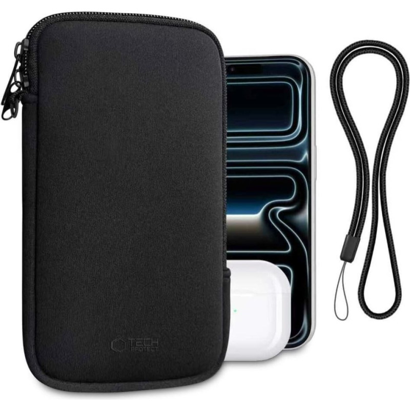 Tech-Protect SM70 UNIVERSAL PHONE POUCH 6.0-7.2 INCH BLACK