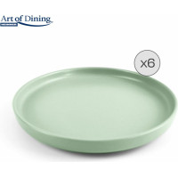 Ceramic dessert plate set 6pcs 20cm YVONNE HR-WDF-Y206 HEINNER