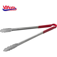Serving tongs with silicone handle stainless steel 40cm VN-YMJ-CL40 VANORA