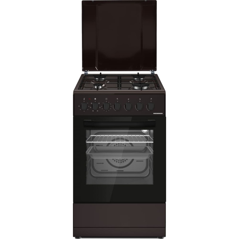 Mixt stove HFSC-S60LITGC-BRW HEINNER