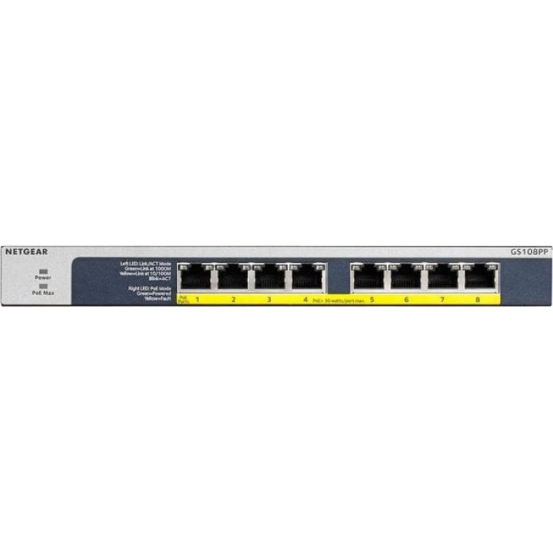 Netgear GS108PP, Switch