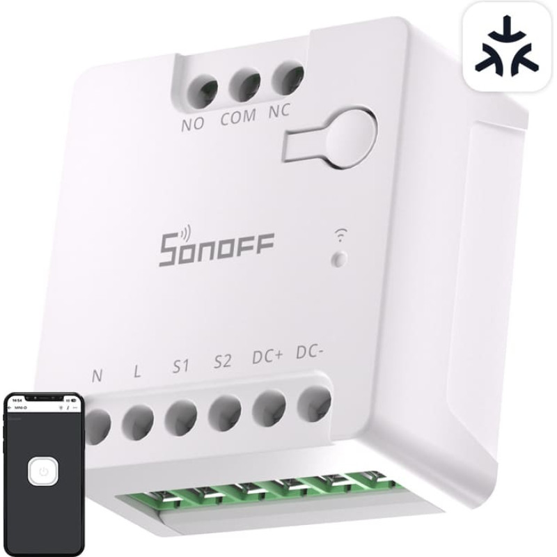 Sonoff MINI-D Smart WiFi Matter Switch (AC/DC 12-48V, dry contact)
