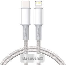 Baseus High Density Braided Cable Type-C to Lightning, PD,  20W, 1m (white)