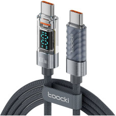 Toocki Charging Cable C-C, 1m, 100W (Grey)