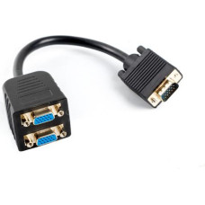 Lanberg splitter VGA->VGA x2, 20cm (AD-0020-BK)