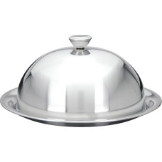 Excellent Houseware Taca do serwowania stalowa z kloszem talerz 20 cm uniwersalny