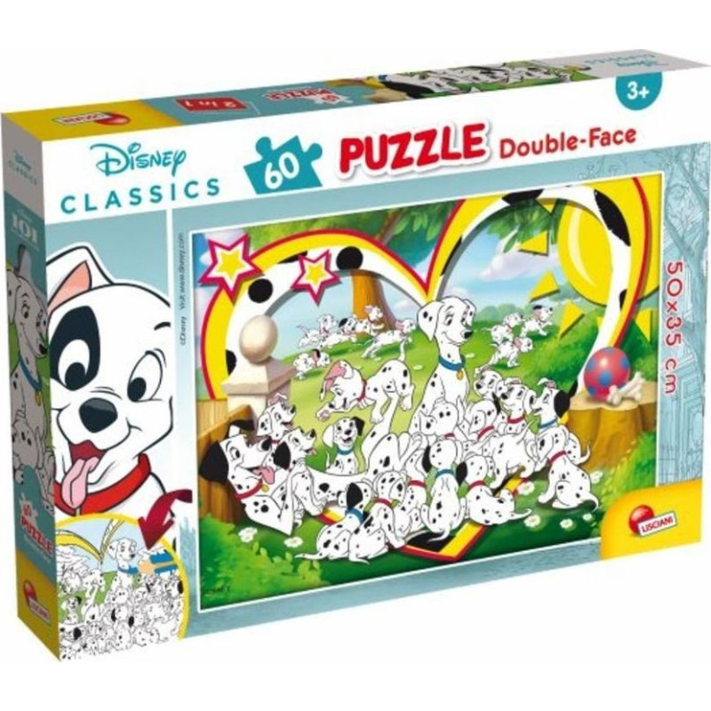 Lisciani Bilateral Puzzle Plus 60 Disney Classic