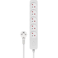 Savio Power strip Savio overvoltage 5 sockets 3 m white (SAVLZ-09)