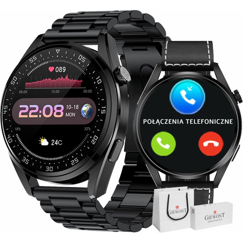 Giewont Smartwatch Giewont GW450-2 Czarny  (GW450-2)
