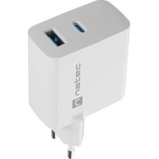 Natec Ładowarka Natec Ribera GAN 1x USB-A 1x USB-C 45W (NUC-2142)