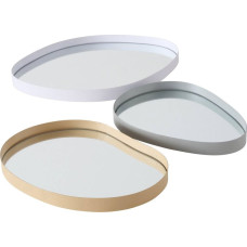 Boltze Taca dekoracyjna WOLKA, lustrzana tafla, 3 sztuki