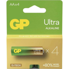 Gp Batteries GP Bateria alkaliczna, AA (LR6), AA, 1.5V, GP, blistr, 4-pack, ULTRA