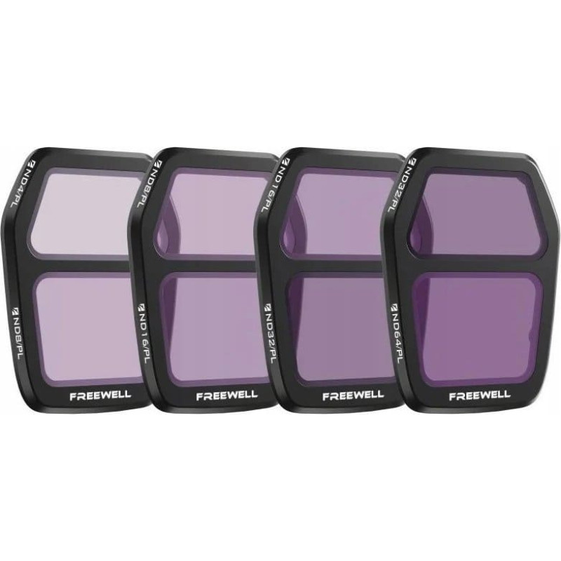 Freewell Zestaw 4 filtr&oacute;w Freewell Bright Day do DJI Air 3S