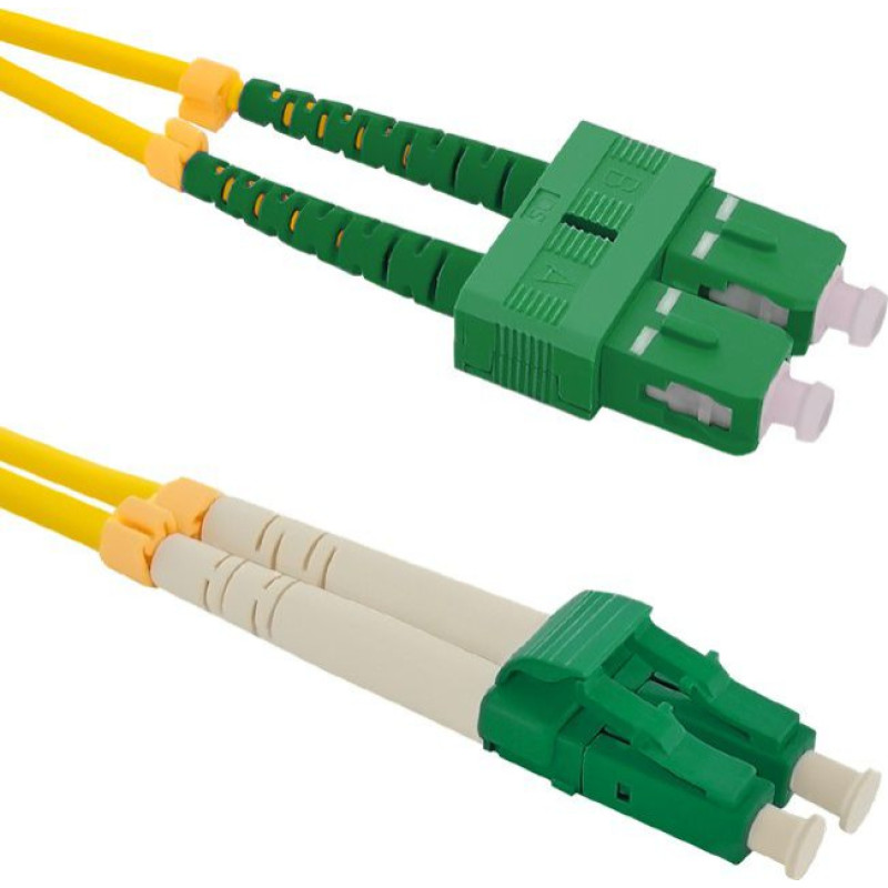 Qoltec Optic Patchcord SC/APC - LC/APC SM 9/125 G652D 1m (54035)