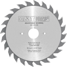CMT Adjustable scoring blade HW Xtreme 120x2,8-3,6x22mm Z12+12 a=12° b=FLAT, CMT