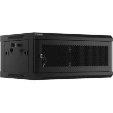 Lanberg Closet Lanberg Hanging cabinet 19 inches 4U 600x450 perforated door (flat pack) black