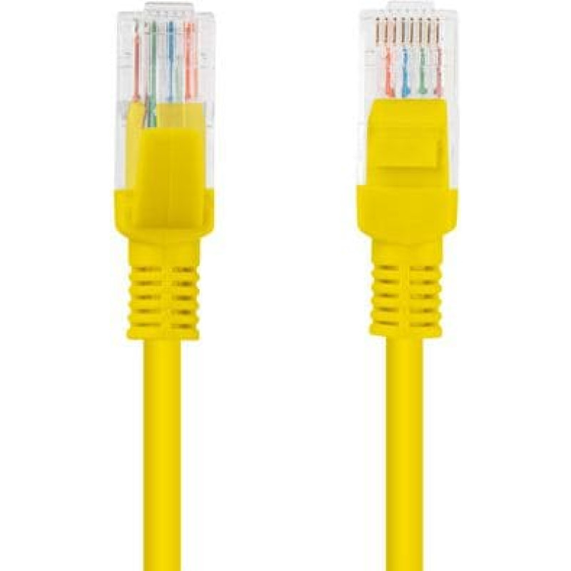 Lanberg Patchcord, Cat6, unscreened, 2m, yellow (PVC6-10CC-0200-Y)