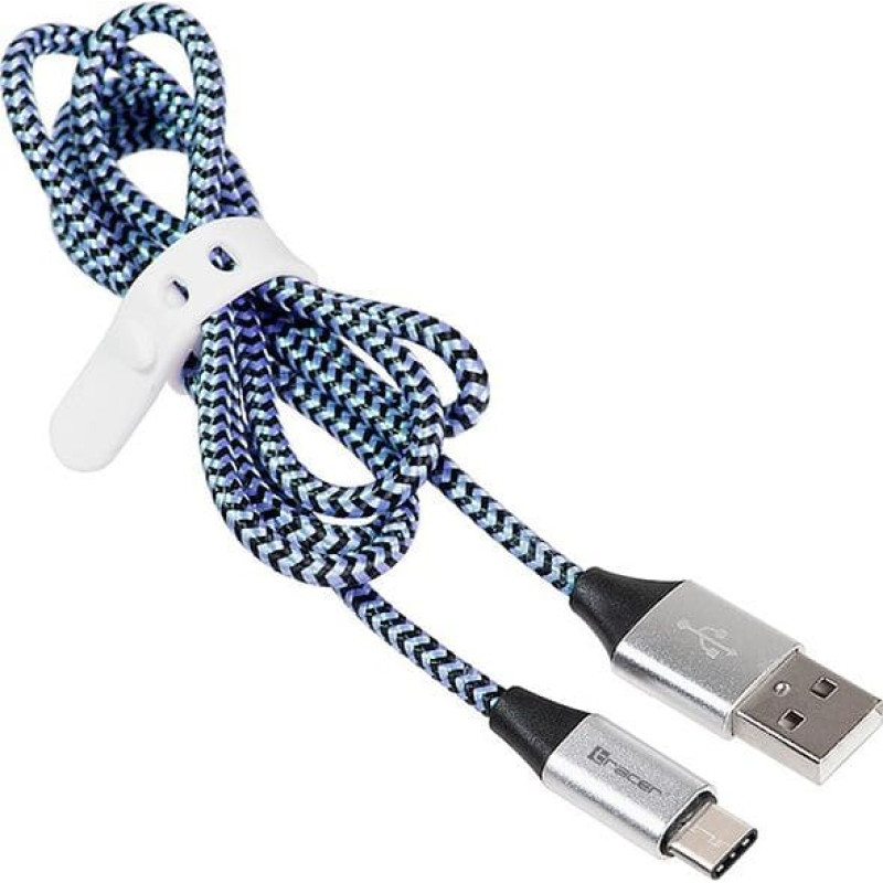 Tracer USB cable Tracer USB-A - USB-C 1 m Blue (TRAKBK46266)