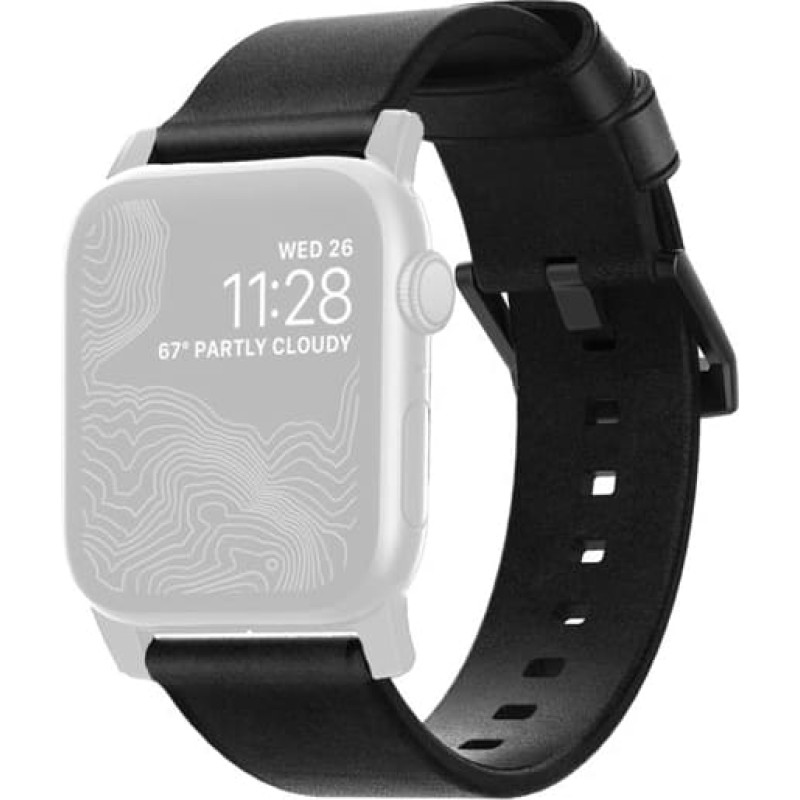 Nomad Strap Modern Lthr. Black Connect. Black 42/44/45/49mm