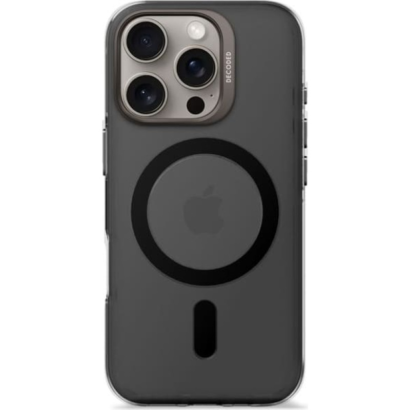 Decoded Recycled Plastic Backc. iPhone 16 Pro Transparent Black