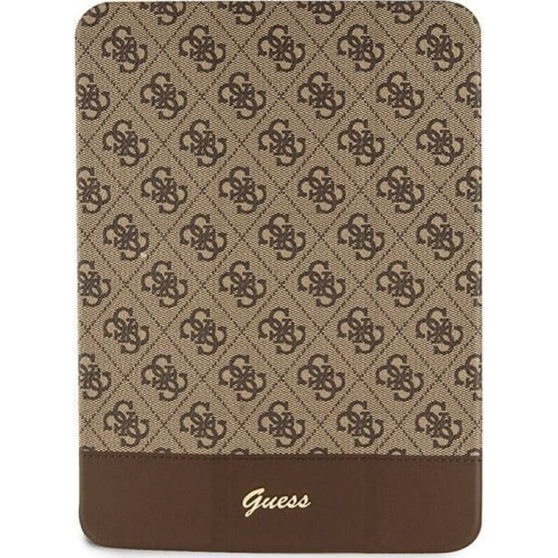 Guess Etui na tablet Guess Etui Guess GUFC11PS4SGW Apple iPad 10.9 2022 (10. generacji) brązowy/brown 4G Stripe Allover