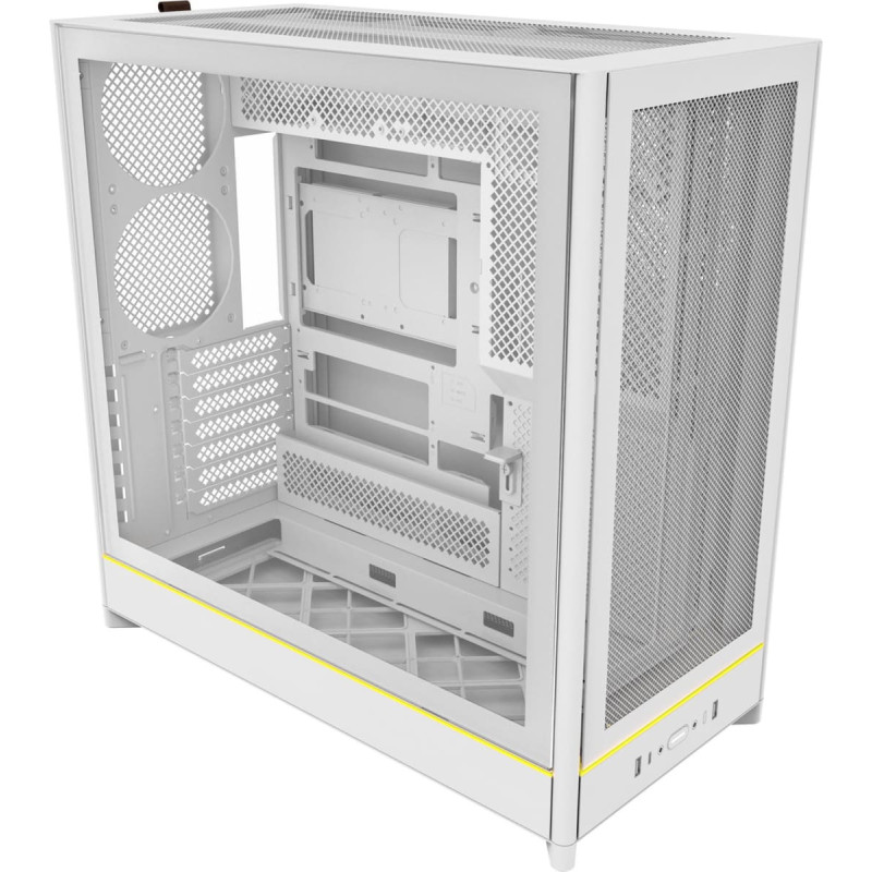 Montech HS01, tower case white, tempered glass
