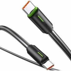 Usams Kabel USB Usams USAMS Kabel USB-C/USB-C 1m SJ734 60W czarny/black  YU Series SJ734USB01 (US-SJ734)