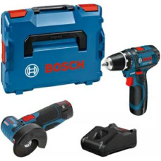 Bosch ZESTAW COMBO 12V (GSR 12V-15 + GWS 12V-76) 2x2,0Ah LB