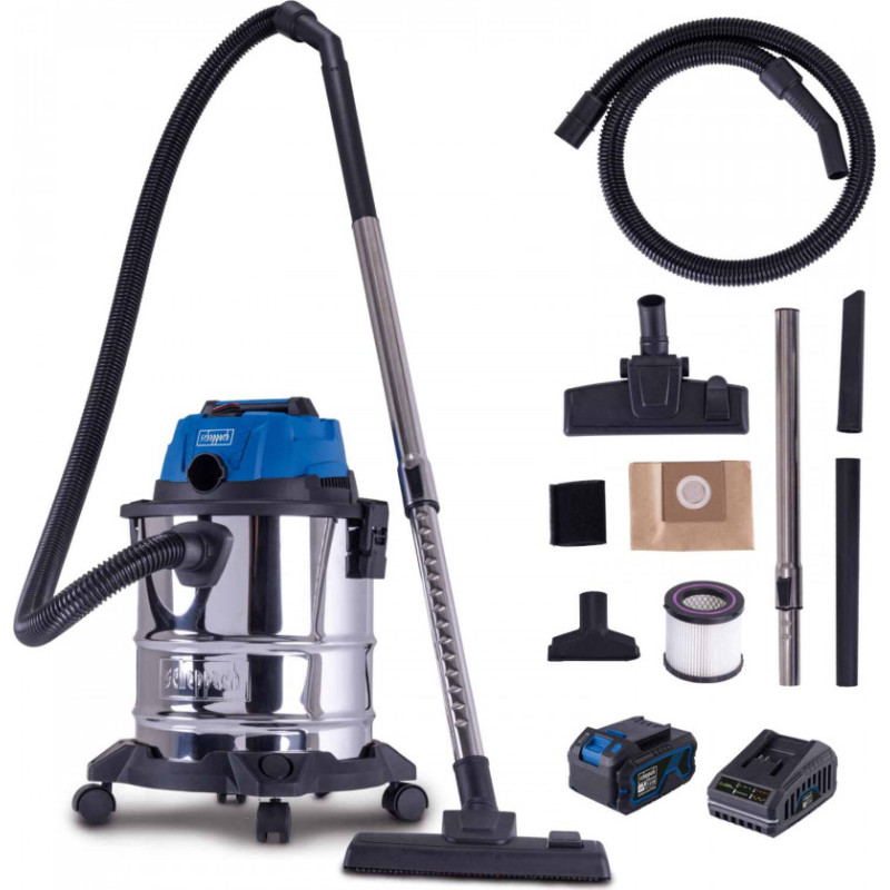 Scheppach Putekļu sūcējs sausai un slapjai sūk&scaron;anai C-NTS20-X &ndash; SET L, Scheppach