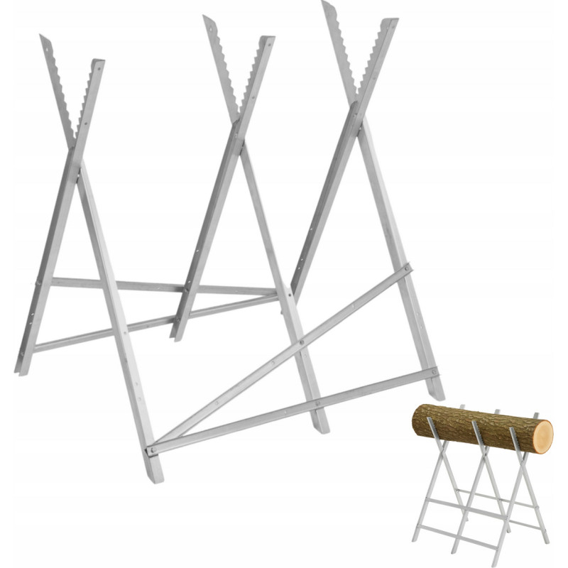 Allbe STOJAK DO CIĘCIA DREWNA