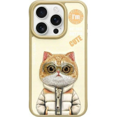 Prestigio Nimmy iPhone 15 Pro 6.1" case khaki Cool&Cute 2.0 Cat