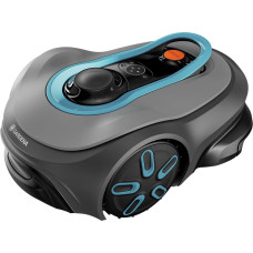 Gardena robotic lawnmower smart SILENO free 600m2 set (grey/turquoise, Li-ion battery, with smart gateway, LONA technology)