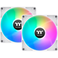 Thermaltake CT120 Reverse ARGB Sync PC Cooling Fan White (white, 2-pack, without controller, reverse, 120 mm)