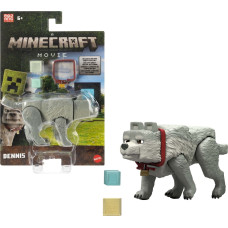 Mattel Minecraft Movie Wolf Action Figure and Accessories (Playset with 10 cm Figure)