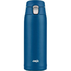Emsa TRAVEL MUG light thermal mug 0.4 liters (dark blue, flip lid)