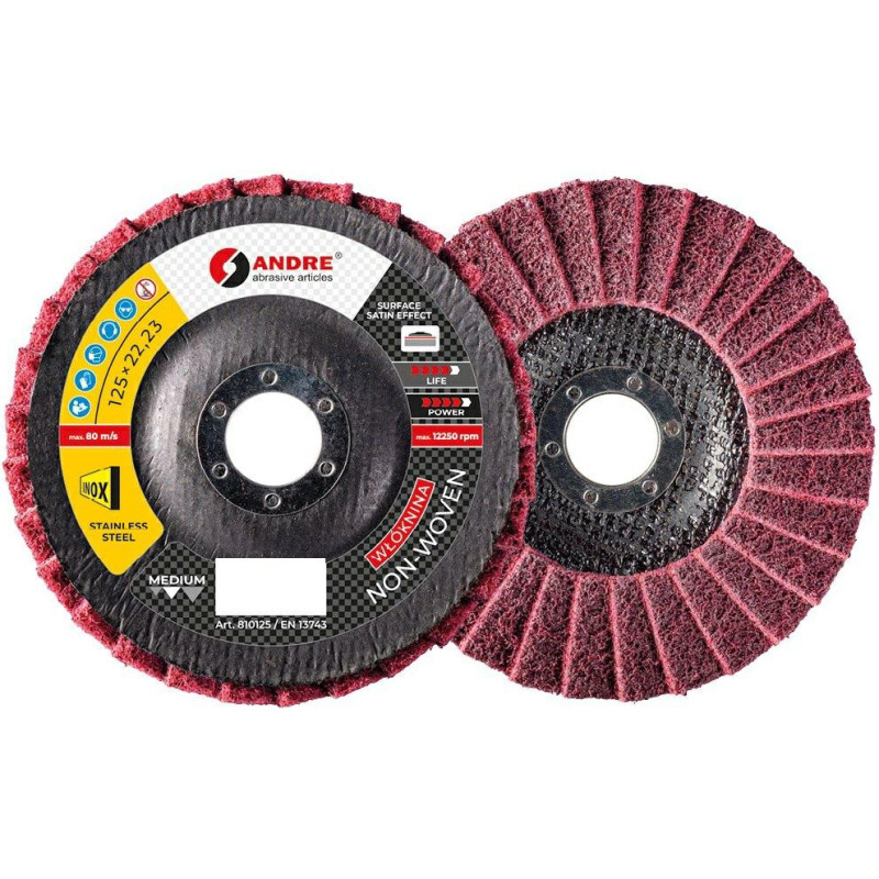 Andre ŚCIERNICA WŁ&Oacute;KNINOWA 125mm BARDZO DROBNA