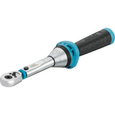 Hazet torque wrench 5107B-3CT for bits, 1/4" blue/black, reversible ratchet