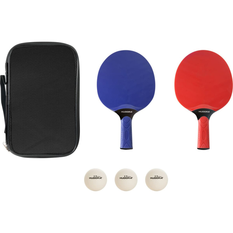 Hudora table tennis set outdoor, fitness equipment for 2 players