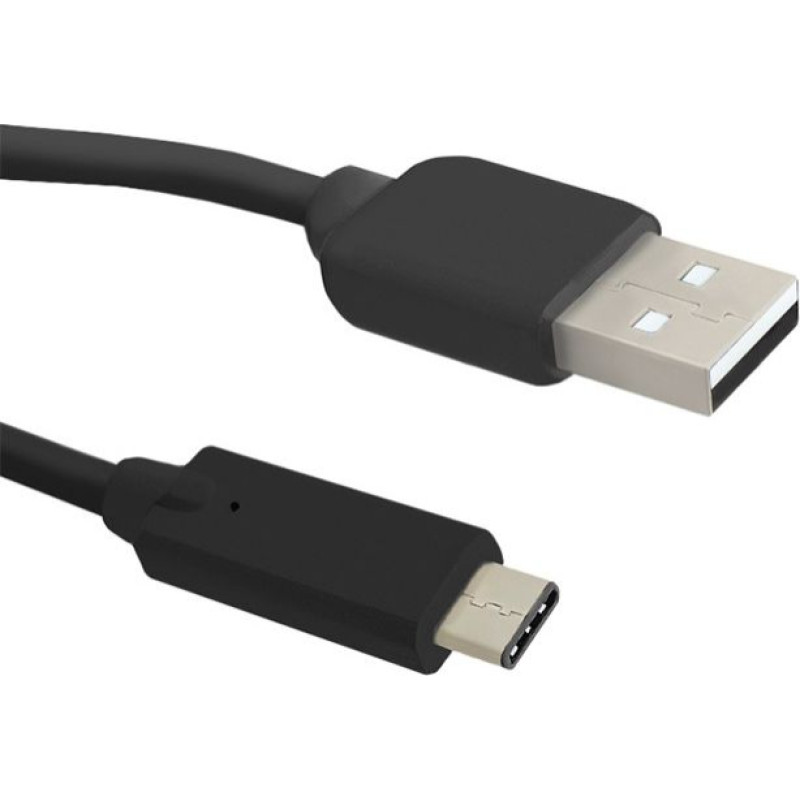 Qoltec Kabel USB Qoltec USB-A - USB-C 1.5 m Czarny (50489)