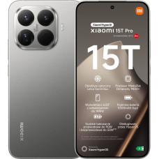 Xiaomi 15T Pro | Gray | 6.83 " | 144Hz eye-care | 2772 x 1280 pixels | Mediatek | Dimensity 9400+ | Internal RAM 12 GB | 512 GB | Dual SIM | 5G | Main camera resolution 50+50+12 MP | Secondary camera resolution 32 MP | Android | 5500 mAh