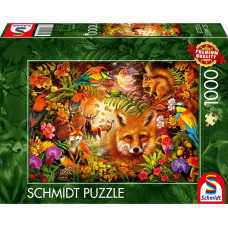 Schmidt Spiele Blossoms, Fur and Feathers, Puzzle 1000 pieces