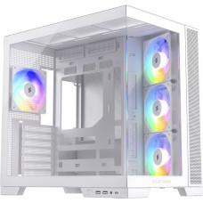 Silentware View A-RGB, tower case white, tempered glass x2