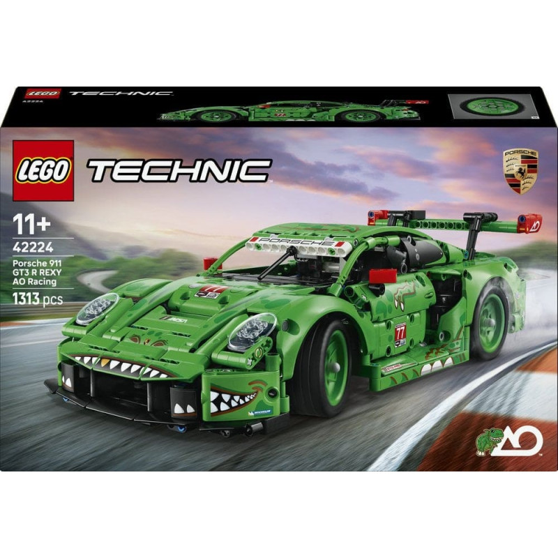 Lego 42224 Technic Porsche 911 GT3 R REXY AO Racing Race Car, Construction Toy