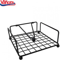 Metal napkin holder 17.5x17.5x6cm VANORA