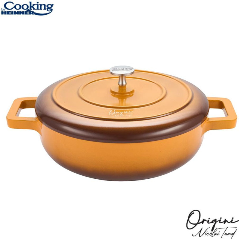 Pot aluminum with ceramic coating 3.4L 26x8 cm HR-BJK-CR26, COOKING BY HEINNER