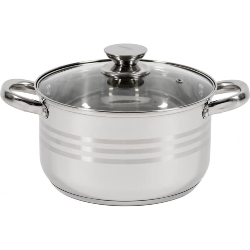 Pot stainless steel with teflon coating 4.5L 22x12.5 cm HR-HJ-045, COOKING BY HEINNER