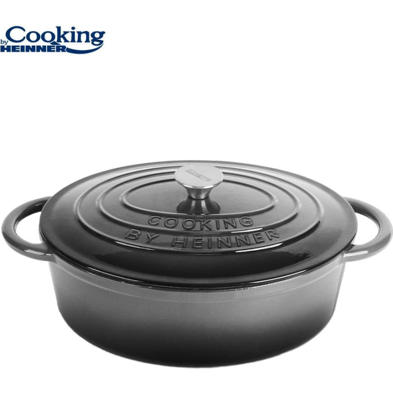 Pot enameled cast iron 9L 37x29x15cm HR-ZVC-S29OV HEINNER