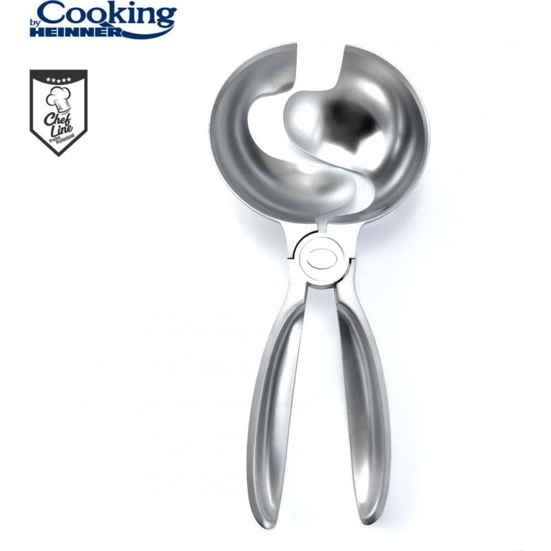 Portion scoop for ball making metal D10cm 24.1x6.5x10cm HR-AER-C203 HEINNER