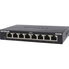 Netgear GS308-300PES, Switch&nbsp;(Black)